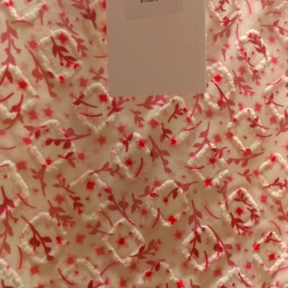 Small Senlis Beautiful Pink Floral Tee with Small Tiered Ruffle  Skirt - Picture 5 of 10